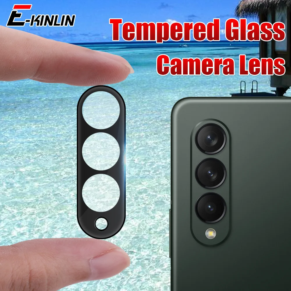 

Защитная пленка для объектива камеры 3D полное покрытие изогнутая закаленная стеклянная пленка для Samsung Galaxy M53 Z Flip3 Fold3 Fold2 M30s M62 M21