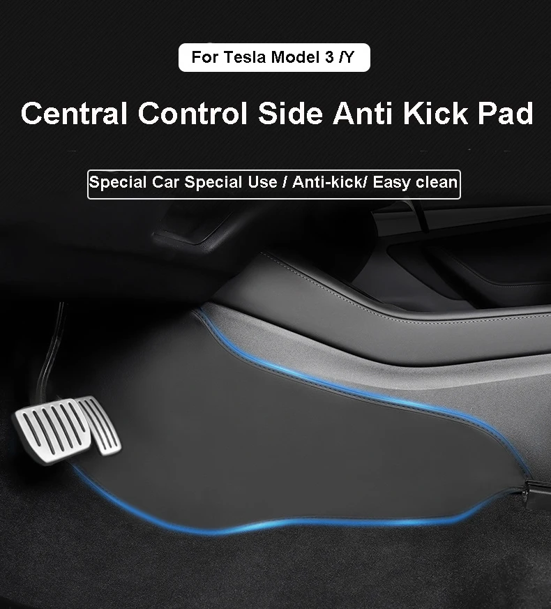 

Anti Kick Pad for Tesla Model 3 Y Central Control Side Defense Pads Rear Door Protective Cover Leather Mat Interior Accessories