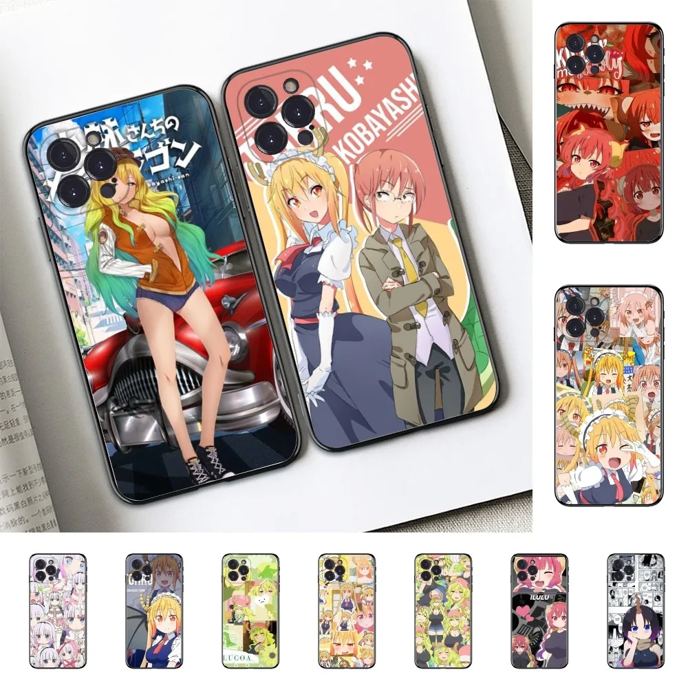 

Miss Kobayashi's Dragon Maid Phone Case For iPhone 15 14 11 12 13 Mini Pro XS Max Cover 6 7 8 Plus X XR SE 2020 Funda Shell