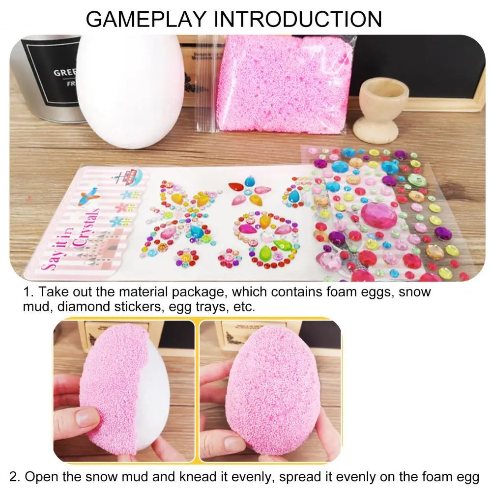 

Eggs Toy Decorative Durable DIY Graffiti Toy DIY Craft Easter Eggs Toy