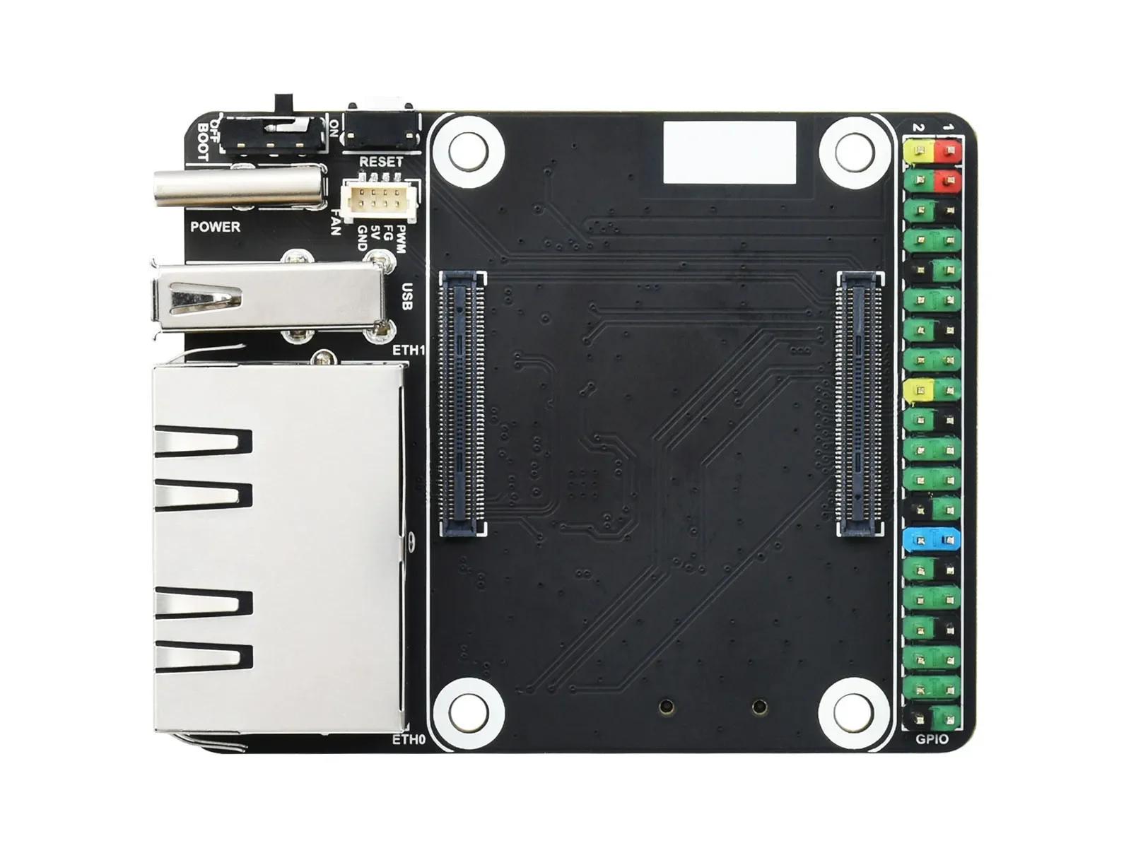 Для телефона Базовая плата Mini Dual Gigabit Ethernet разработанная для компьютера Raspberry Pi 4