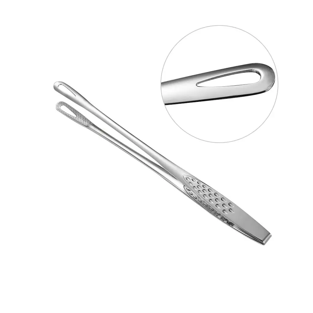 

Stainless Steel Food Tongs Anti-slip Food Clips Rust-proof Anti-corrosion Cooking Tool