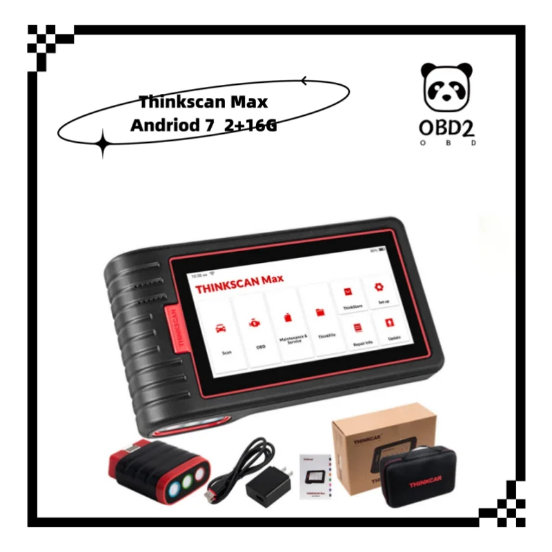 Автосканер Thinkcar Thinkscan Max OBD2, диагностический инструмент для автомобиля, считыватель кодов Ecu с функцией бесплатного сброса 28, PK CRP909/MK808