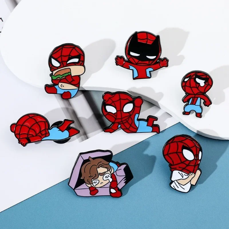 Q версия брошь Человек-паук в европейском и американском стиле Marvel периферийные