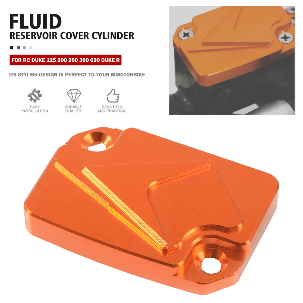 

CNC Front Brake Clutch Fluid Reservoir Cover Cap For RC125 RC200 RC390 Duke 125 200 390 690 Duke R 690 LC4 Enduro/Supermoto