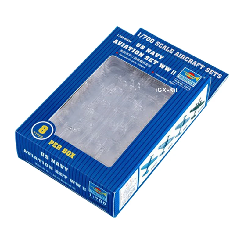 

Trumpeter масштаб 03418, масштаб 1/700, США, военно-морские корабли, самолет, авиационный комплект аксессуаров, пластиковая сборка, набор для моделиро...