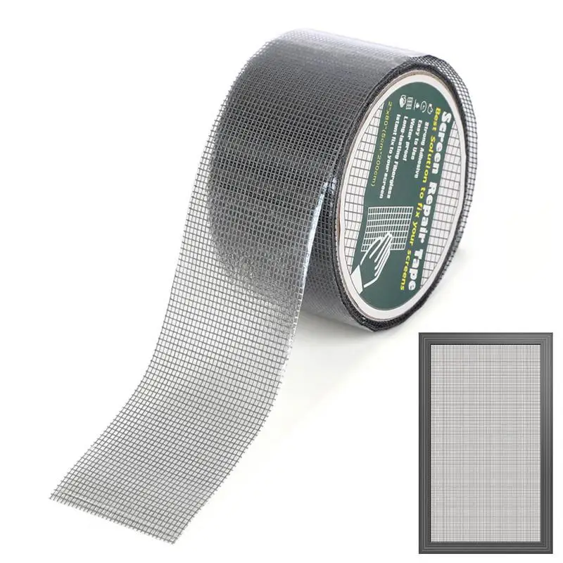

Самоклеящаяся лента для ремонта окон и экранов, 5*200 см, пластырь для ремонта дверей от насекомых, москитная сетка, сломанная, сильный ремонт