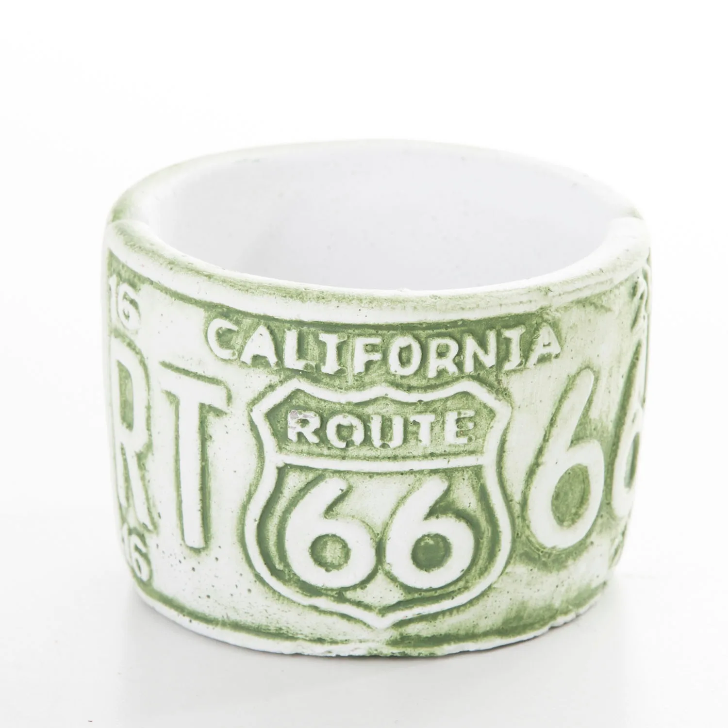 

Veramaya Route 66 зеленая опущенная мини-бетонная суккулентная в горшке 9x6,5 см