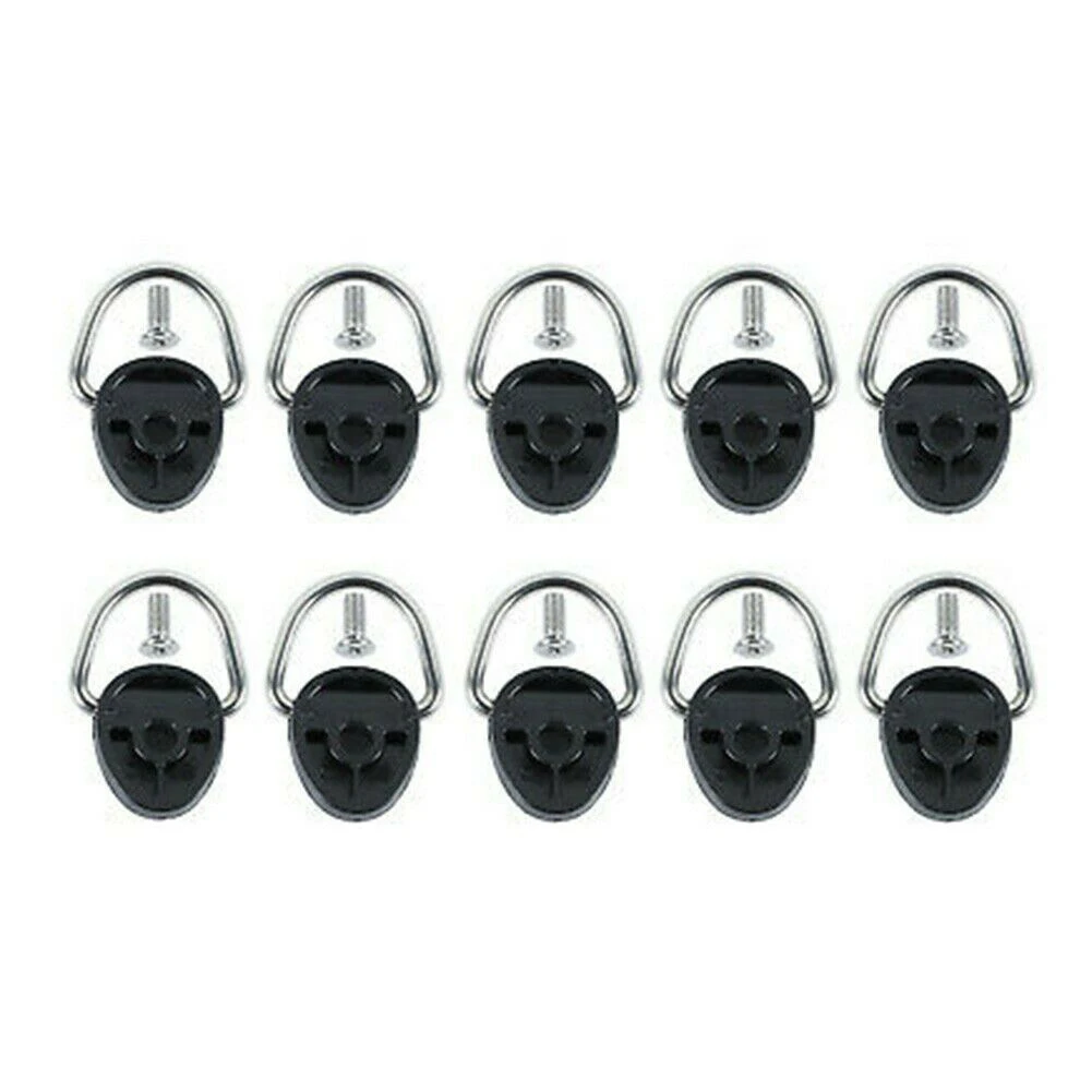 

D-Ring Tie-Down Buckle +Screws 10-PACK Accessories For Trunk Cargo Area