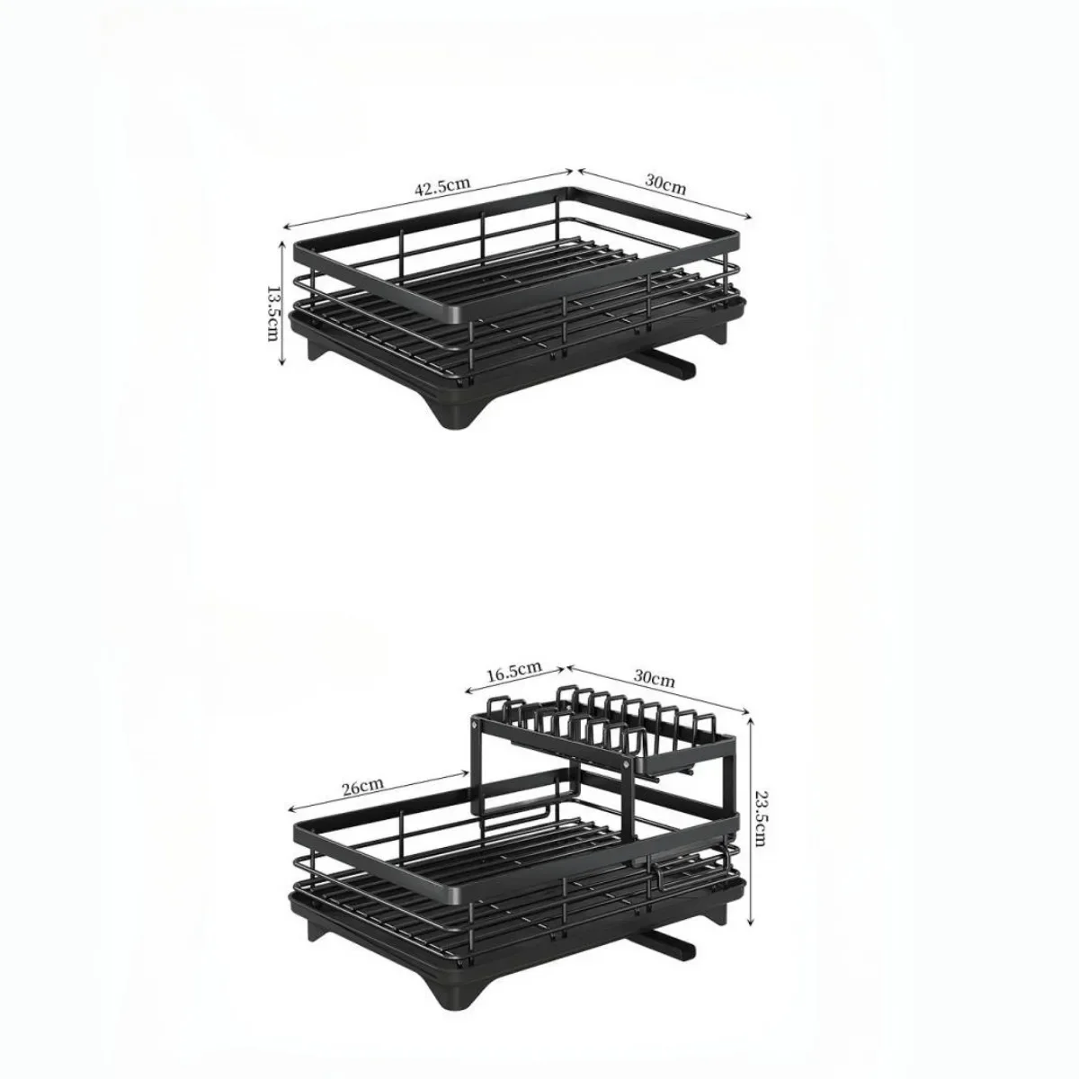 Регулируемая сушилка для посуды из нержавеющей стали