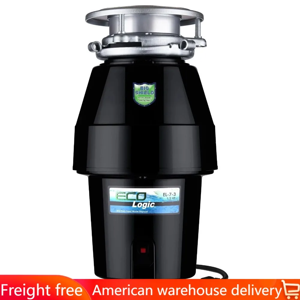 1/2 HP Garbage Disposal With Attached Power Cord Food Residu