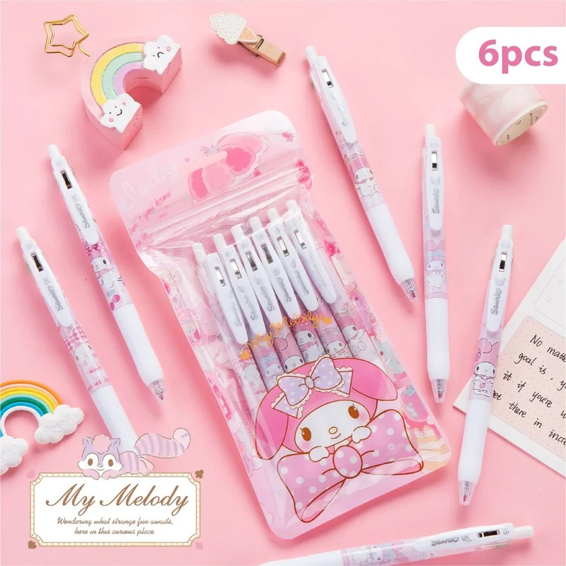 Kawaii Sanrioed аниме мультфильм серия мимелоди девушка сердце милый узор черный 0 5 мм