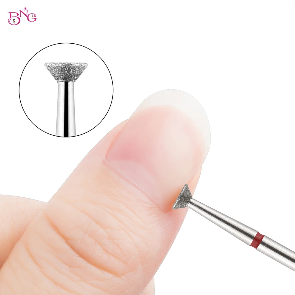 BNG 2 шт. Набор сверл для ногтей алмазных насадок кутикулы дрели E-File Инструменты