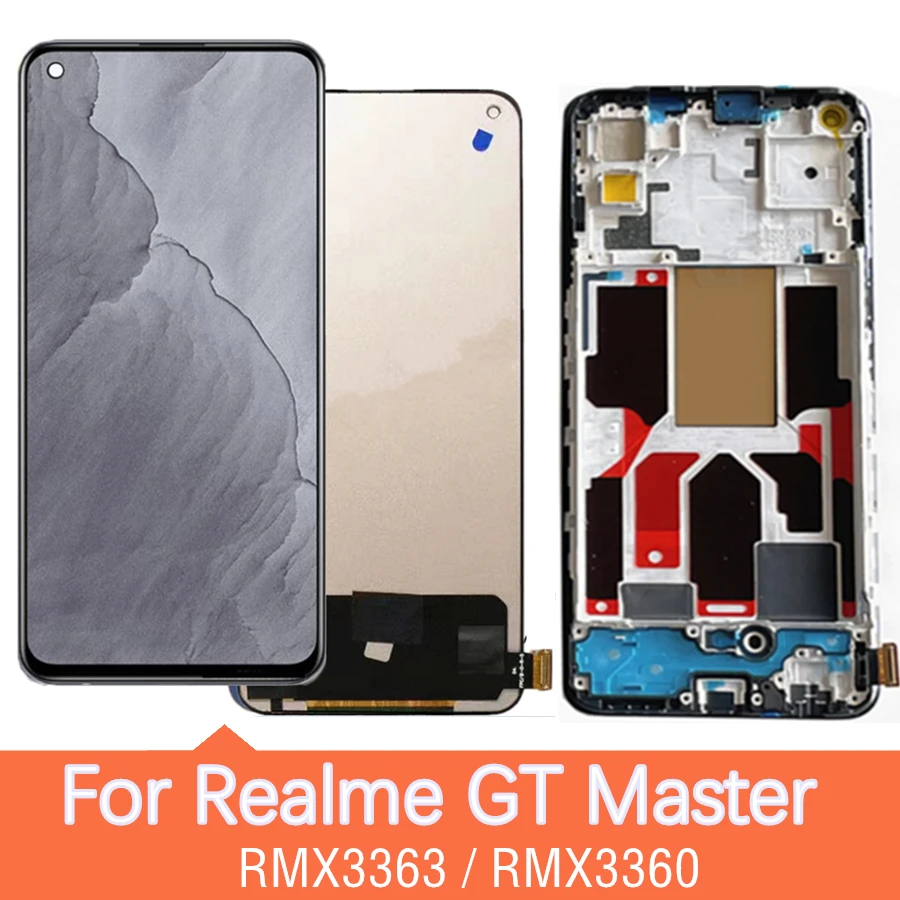 

6.43" TFT LCD For Realme GT Master Edition RMX3363 LCD Display With Frame Touch Screen Assembly For Realme RMX3360 LCD