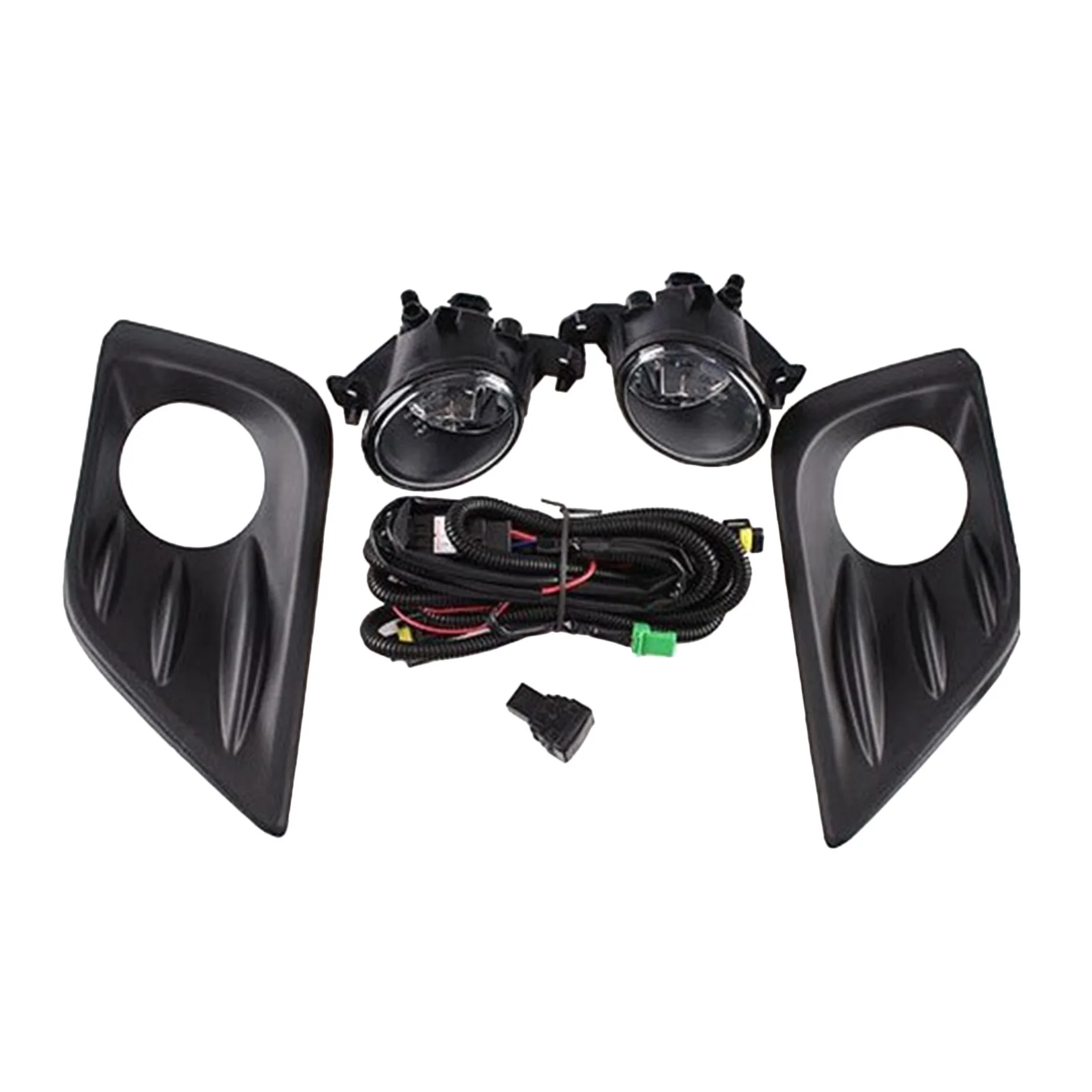 

For 2016-2018 Nissan Altima Car Front Bumper Fog Light Clear Lamps with Bezel Kit