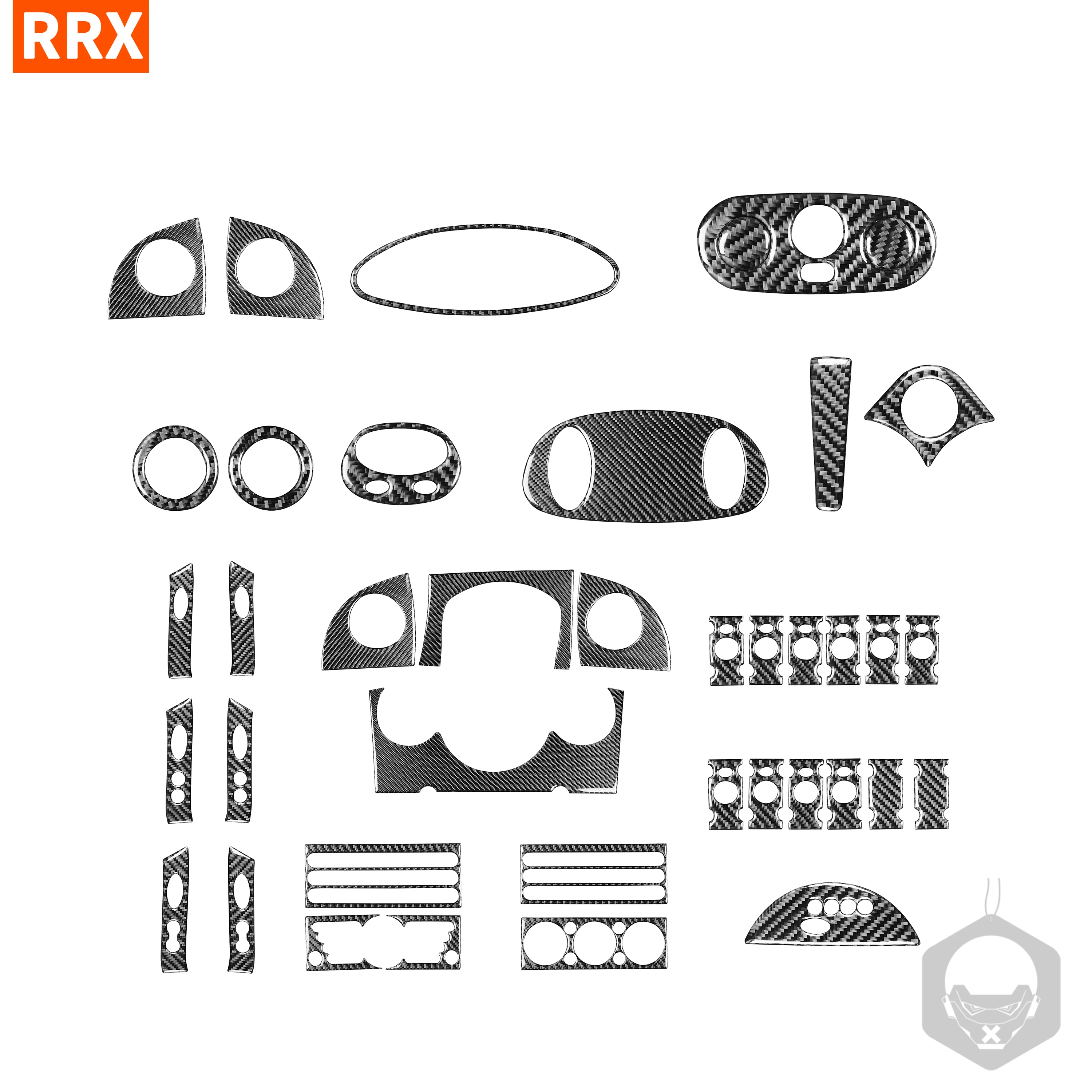 

Для миниатюрного медного люка One R50 R53 2002-2004, наклейка из углеродного волокна, костюм центрального управления, переменный ток, CD, выходное сна...