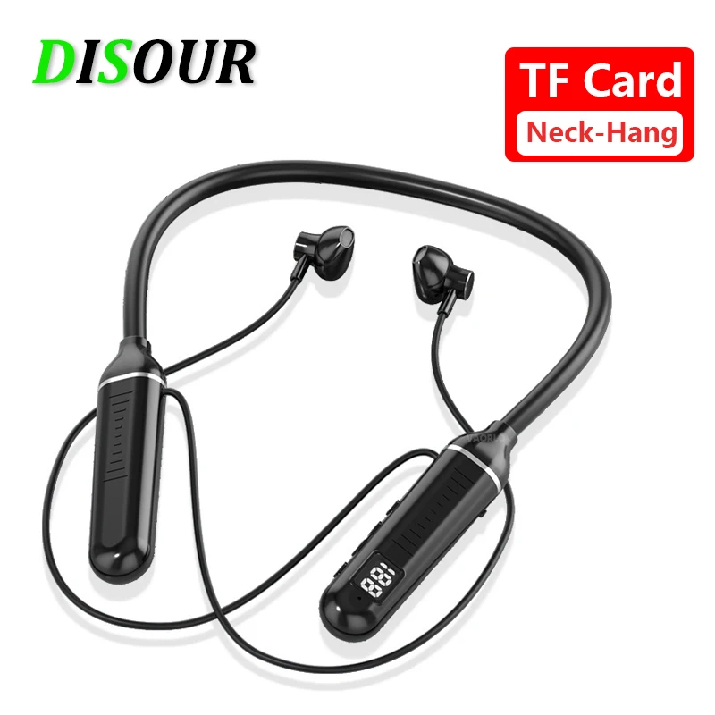 

Беспроводные наушники, спортивные наушники с цифровым дисплеем, Звук Hi-Fi, шумоподавляющие наушники, водонепроницаемые наушники Bluetooth 5,2 с ми...