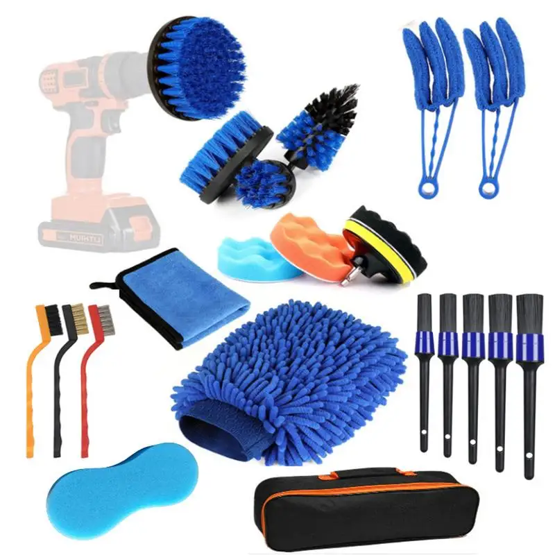 

Car Detailing Brush Set Car Cleaning Brushes For Car Wheel Air Outlet Vents Car Detail Brush Auto Car Cleaning Kit Tools