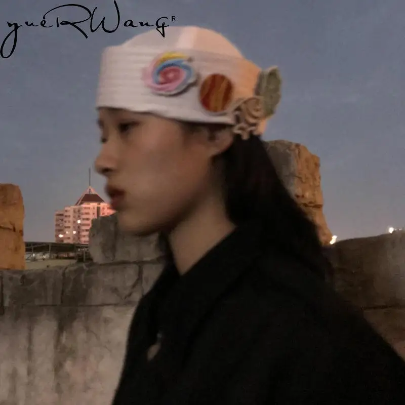 

YUERWANG женские шапки, забавная белая Матросская шапка без подслушивания, ретро мультяшный стикер, темно-синий берет, кепка, модные Универсаль...