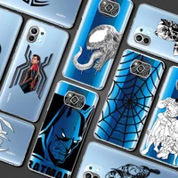 spiderman batmans marvel clear case for mi poco x3 nfc 12 11 lite 10t pro luxury smartphone cover m3 f1 11t 10 12x 9t 11x shell