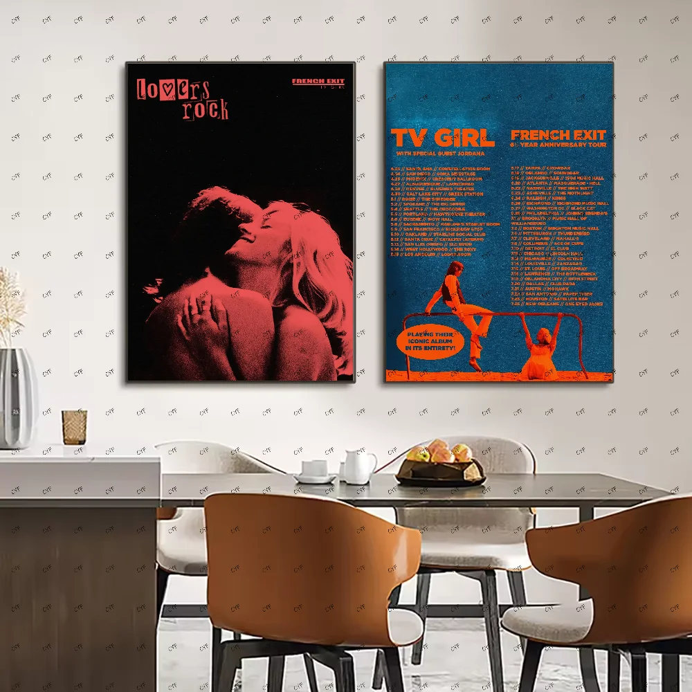 Плакат ТВ Девушка Who Really CaresFrench Exit Lovers Rock Poster HD art липкая стена водонепроницаемый