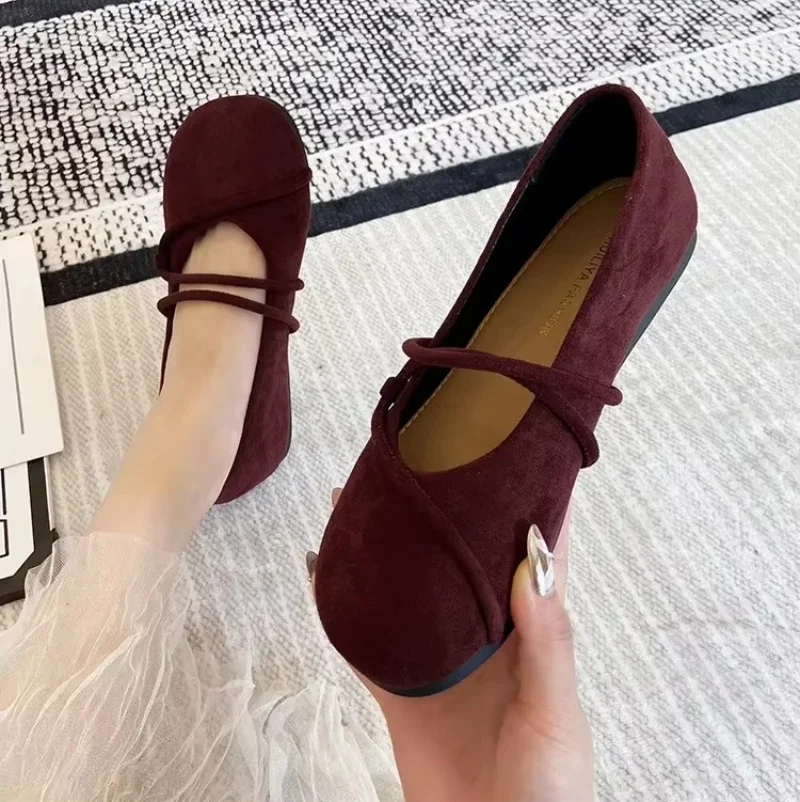 Женские красные милые сказочные туфли Мэри Джейн 2024 новые удобные из