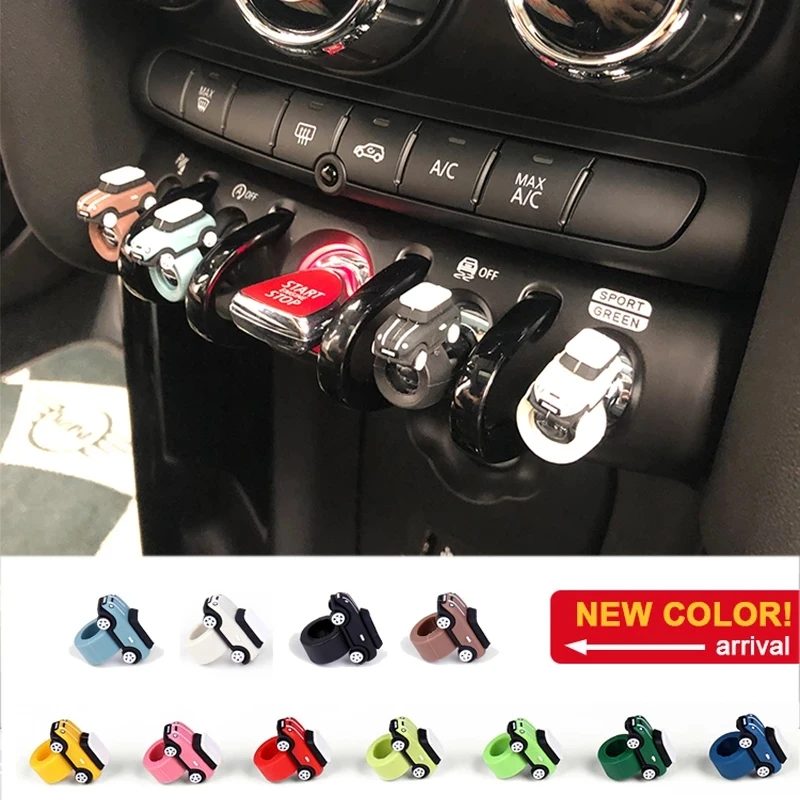 

For mini cooper Stickers F56 For BMW MINI Cooper Accessories Silicone Car Model Button Cover Ornaments Start Stop Button