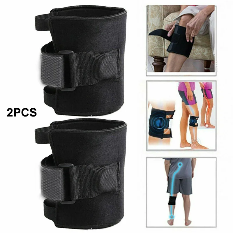 

New 2Pcs Back Pain Knee Brace Knee Acupressure Sciatic Nerve Pad Magnetic Therapy Stone Relieve Tension Sciatic Nerve Knee Pad