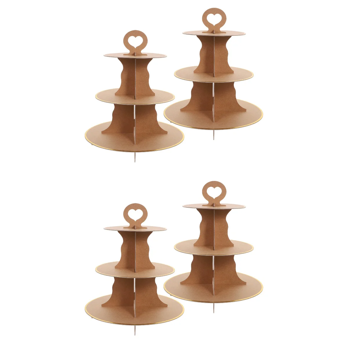 

4 Paper Cupcake Stand Cake Displaying Stands Cupcake Holders for Party