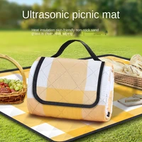 ultrasonic picnic mat thickened waterproof beach blanket camping tent grassland mat outdoor picnic mat floor mat