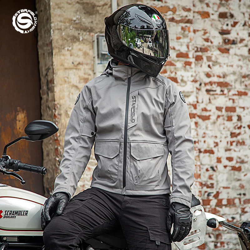 Waterproof Motorcycle Jacket Pants Off Road Motocross Suit CE Protection Armor Reflective Racing Pants Jacket Moto Accessories enlarge