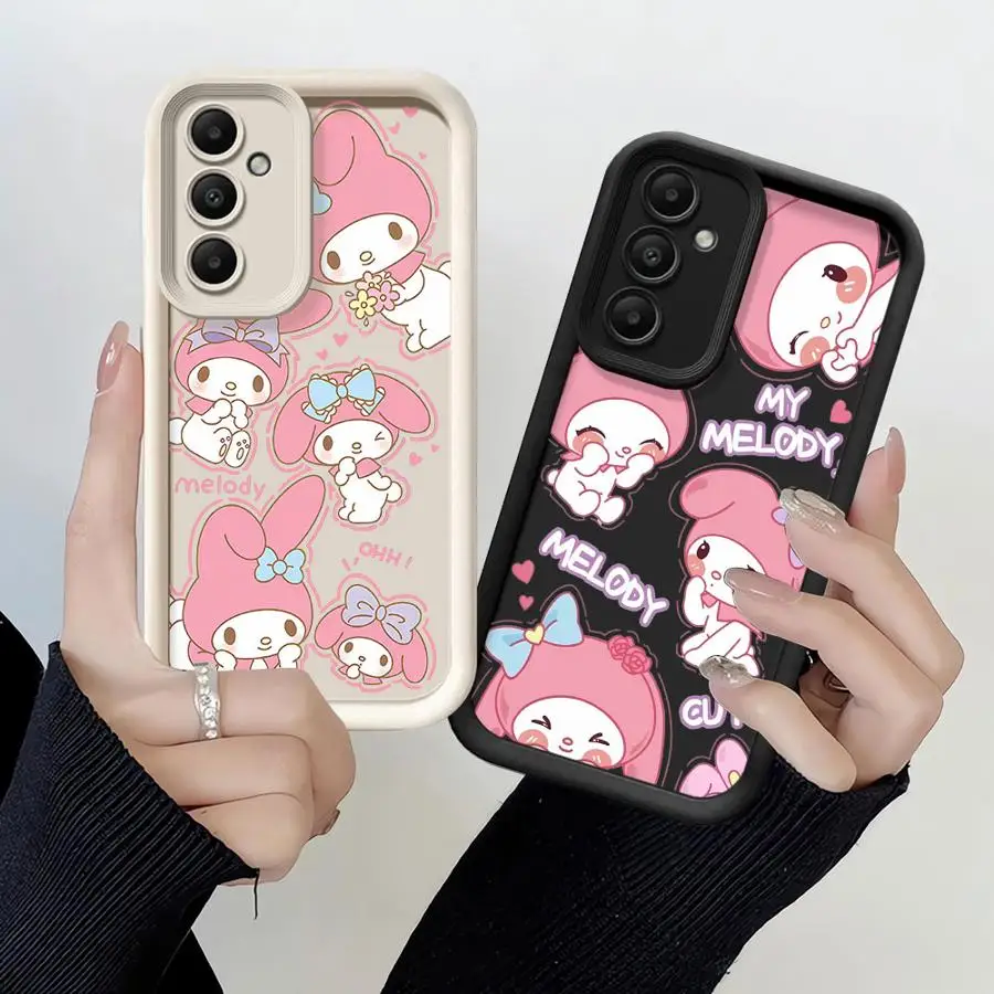 Чехол для Samsung Galaxy A54 A52 A14 A53 A12 A13 A50 A23 A51 A71 A34 A21s A32 A22 A31 телефона My Melodyy Cartoon Cute Girl