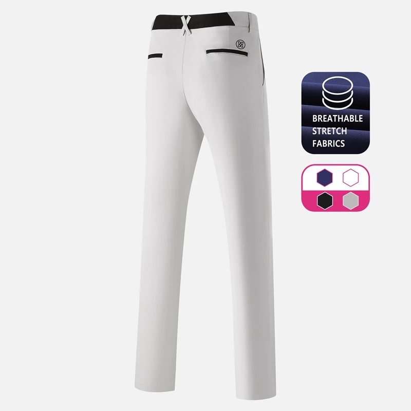 2023 Men's Pants Golf Pants Korean Brand  Elastic Breathable Comfortable Non-Ironing Outdoor Sports Casual High-QualityTrouse