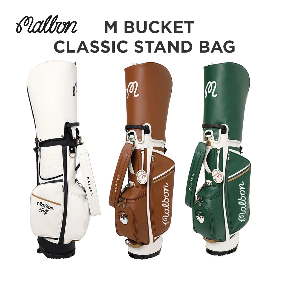 

MALBON GOLF 말본골프 캐디베어 스탠드백 Fashion New Golf Stand Caddy Bag Standard Rack Waterproof Club Cart Gun Bags
