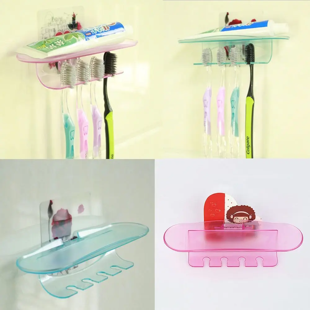

Tools Wall Mount Shaver Tooth Brush Toothpaste Organizer Storage Rack Bathroom Accessories Toothbrush Holder Storage