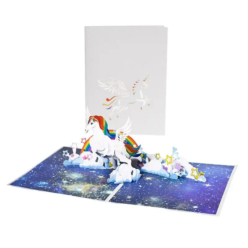 

Card For Girls 3D Greeting Cards For Kids Birthday Cards Non Fading Unique And Delicate 3D Card For Festival Birthday And