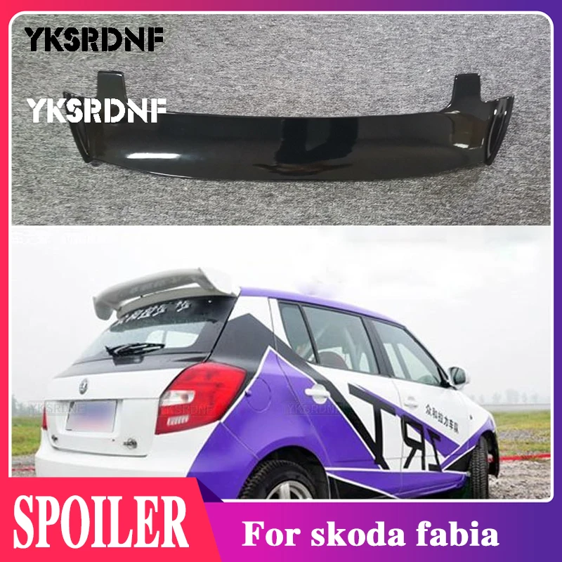 

Спойлер для Fabia, высококачественный спойлер из АБС-материала для заднего крыла автомобиля, задний спойлер грунтового цвета для Skoda Fabia 2006-2014