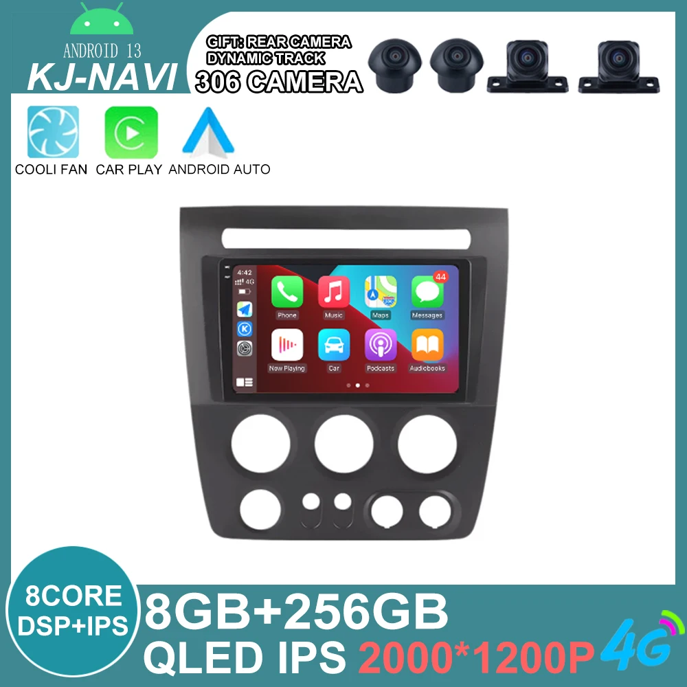 

Android 13 автомобильные аксессуары для Hummer H3 1 2005 - 2010 автомобильное Авторадио Carplay мультимедийный видеоплеер автомобильная навигация GPS DVD