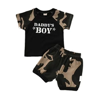 infant set fashion camouflage printed tops t shirt shorts outfits for baby boys clothes set summer 2pcs set casual boy costume
