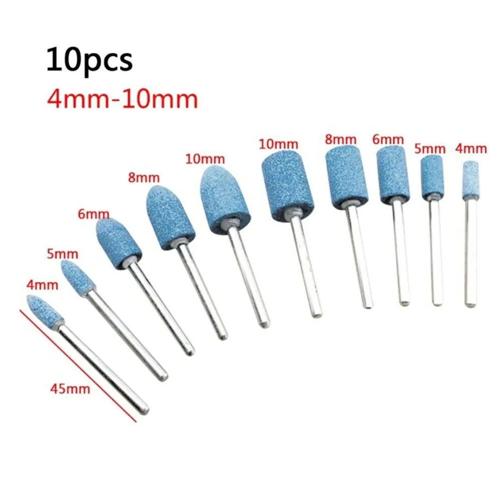 

10pcs Polishing Head Wheel Head Abrasive Mounted Stone For Dre-mel Rotary Power Tools Electric Grinding Stone Accessories