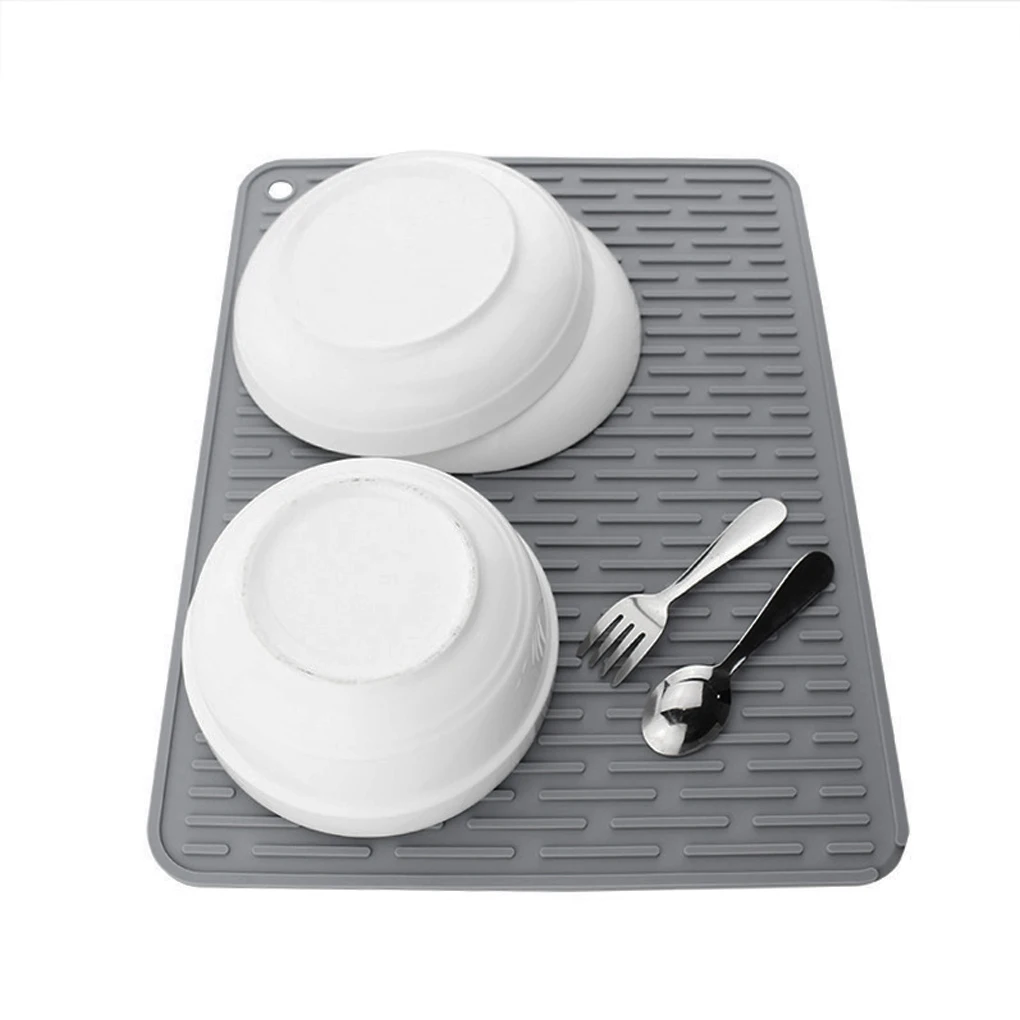 

Large Multifuctional Silicone Drying Mats Heat Insulation Pot Holder Protector Dish Cups Draining Pad Table Rug Placemat Tray