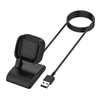 1m usb charging dock stand cable for fitbit versa 2 smart watch charger cable adapter replacement watch fast charging line