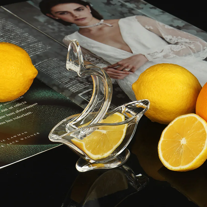 Кухонная домашняя скользящая мини-соковыжималка для фруктов прозрачная портативная ручная соковыжималка в форме птицы для апельсинов и лимонов