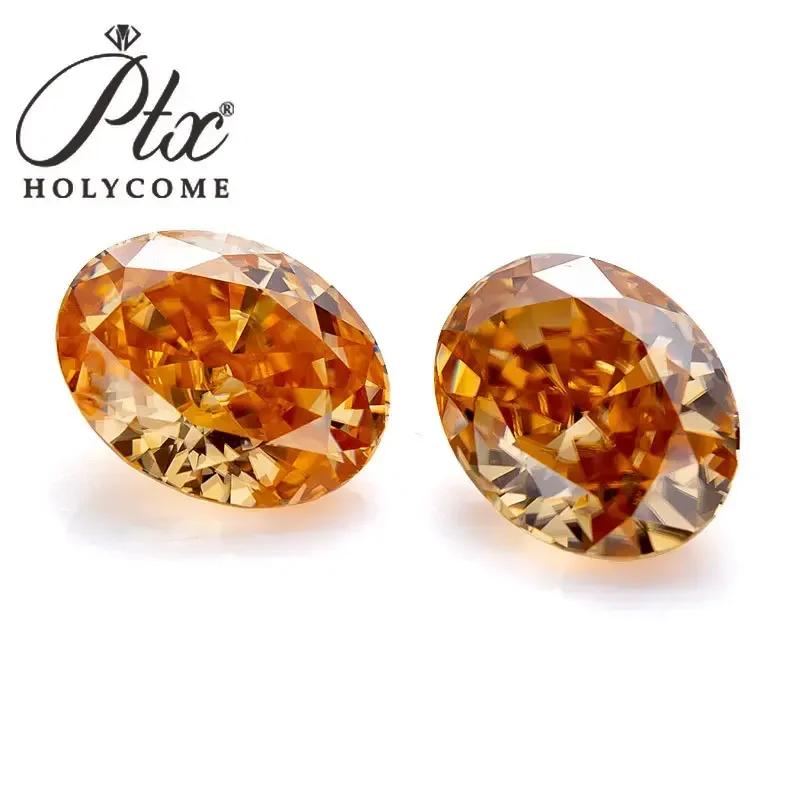 Holycome Муассанит Свободный Камень Овальной Формы D Цвет VVS1 Chamgapne GRA