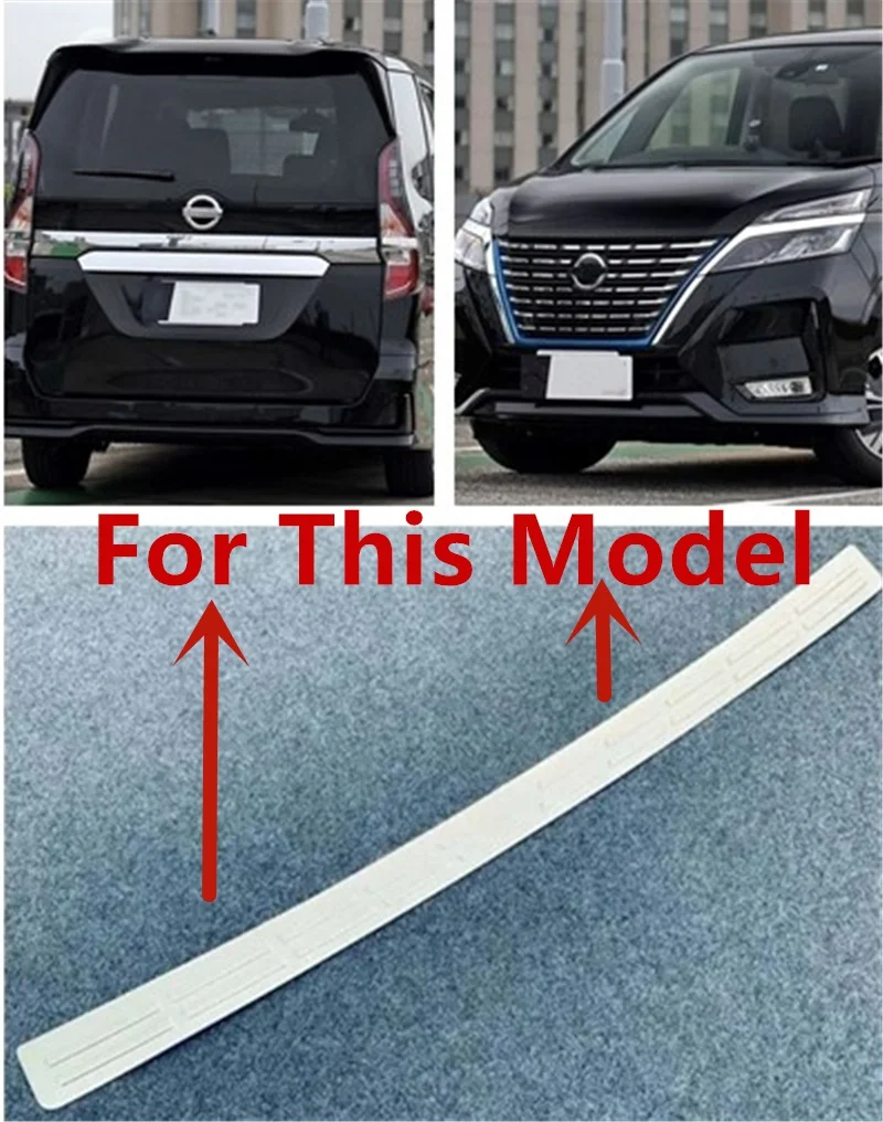 

WELKINRY для Nissan Serena C27 5-го поколения 2016-2022, задний бампер автомобиля, ворота багажника, багажник, порог, накладка на педаль