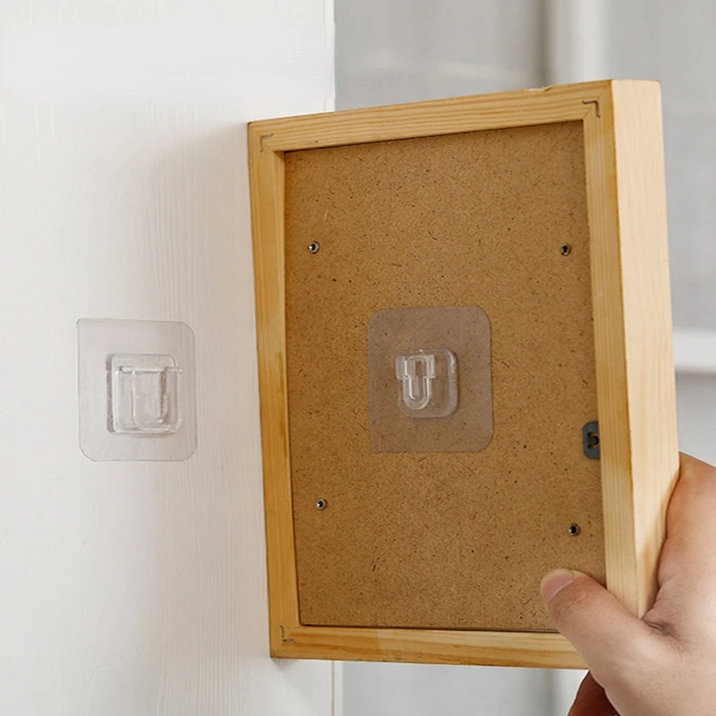 

Настенная вешалка на присоске, двухсторонний прозрачный держатель на присоске для кухни и ванной