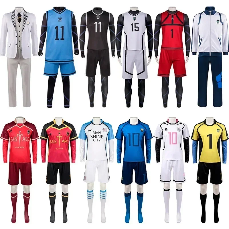 

Japan Anime Blue Lock Cosplay Costume Isagi Bachira Chigiri Nagi Rin Sae Itoshi Kaiser Reo Hiori Barou Shidou Niko Yukimiya