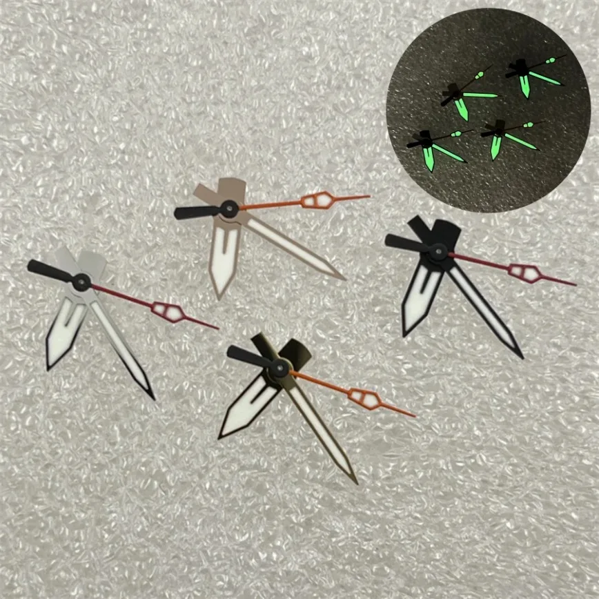 

Watch Accessories Watch Hands 13mm Red Orange Hands Green Luminous for NH34/NH35/NH36 Movement