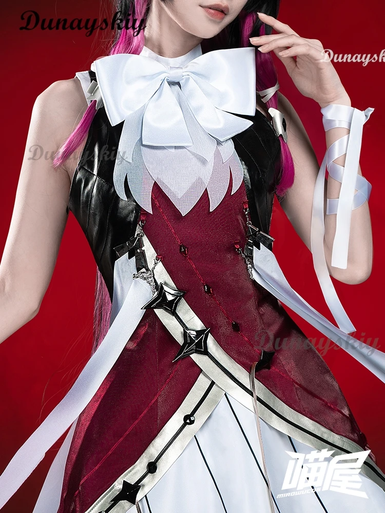 Костюм для косплея Game Genshin Impact Fatui Harbinger парик накидка команды Коломбины взрослая