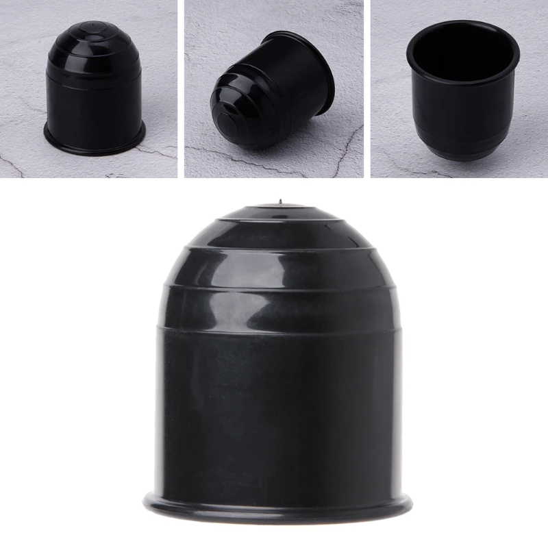 

1Pc Universal 50mm Trailer Ball Cover Black Plastic Towing Hitch Cover for Towing Car Tow Bar Vehicles